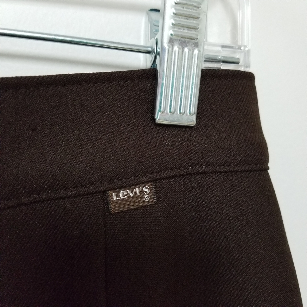 Vintage Levi's Women's Dacron Pants Brown Sz 14 - Picture 4 of 5